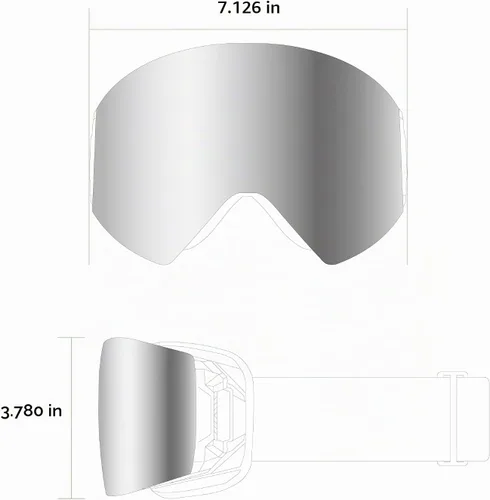 Vista 2 de Vyper OTG - Gafas de esquí para hombres y mujeres, antiniebla UV400