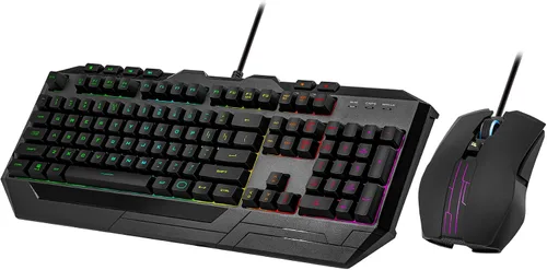 Vista 2 de Cooler Master Devastator 3 RGB Teclado para juegos Combo de teclado y mouse, teclado RGB de 6 zonas, rollover de 26 teclas, mouse ambidiestro