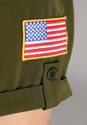 Vista 2 de Disfraz Enterizo de Traje de Vuelo Top Gun para Mujer Talla Plus Multicolor