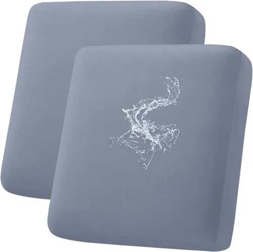 Vista 38 de hyha Fundas de cojín impermeables para sofá, funda elástica para asiento de sofá para perro, lavable, antideslizante, impermeable, fundas de cojín