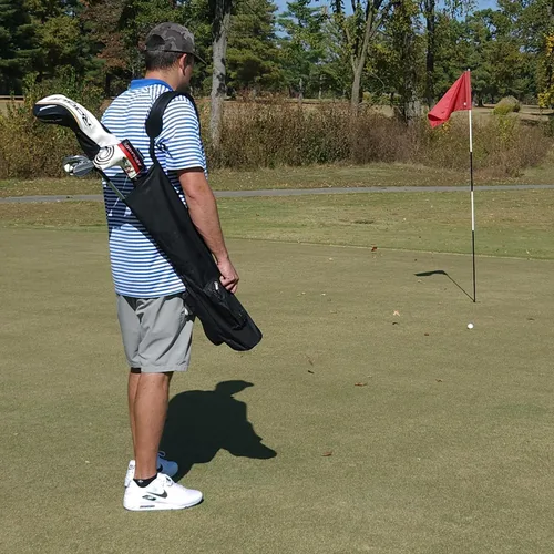 Vista 8 de Murray Sporting Goods Bolsa de golf para el domingo Bolsa de golf negra ligera de viaje con correa acolchada para el hombro para práctica de campo