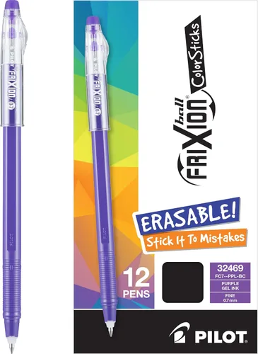 Vista 7 de PILOT FriXion ColorSticks - Bolígrafos de tinta de gel borrables, punta fina