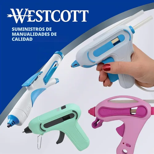 Vista 5 de Westcott ¡Tan genial! Barras de pegamento de baja temperatura para jóvenes artesanos, paquete de 30