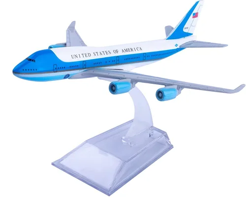 Vista 5 de Modelo Avión 1:400 American Air Force One B747 Modelo Avión Diecast Aviones para Regalo y Colección