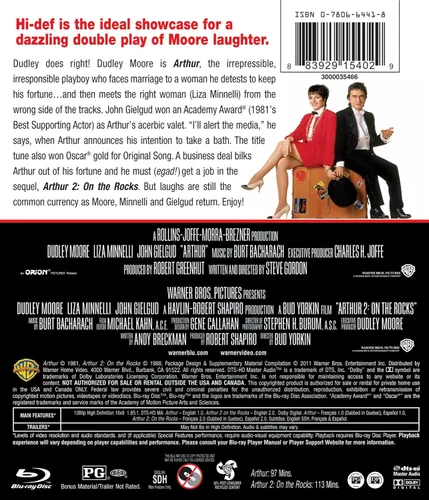 Vista 2 de Arthur Arthur 2 On the Rocks (2-Movie Collection) Blu-ray
