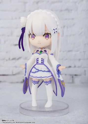 Vista 3 de TAMASHII NATIONS - Re:Zero − Comienza la vida en otro mundo - Emilia, Bandai Spirits Figuarts mini figura de acción