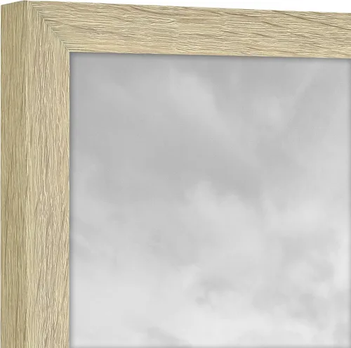 Vista 3 de MCS Gallery Essential - Marcos de fotos, juego de marcos de pared para galería de fotos, grano de madera natural, 8 x 10 pulgadas, paquete de 6