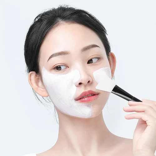 Vista 7 de MSQ Cepillo de silicona para mascarilla facial, limpiador facial suave, cepillo de máscara facial para barro, arcilla, máscara mixta de carbón Negro
