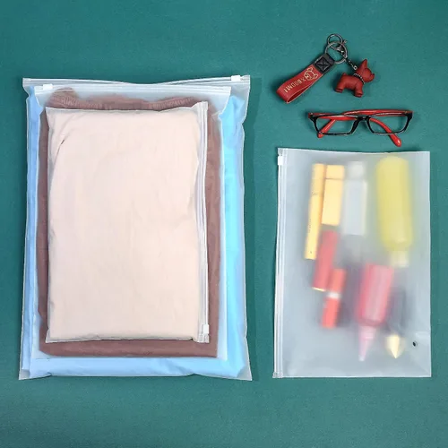 Vista 5 de Bolsas organizadoras de traje de baño, 30 bolsas de viaje esmeriladas con cremallera