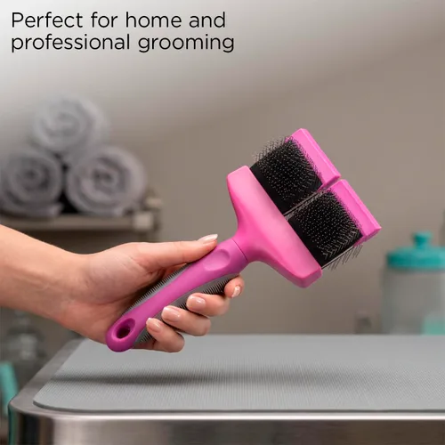 Vista 4 de Groomer Essentials Cepillo flexible para deslizar - Doble/Media Firma