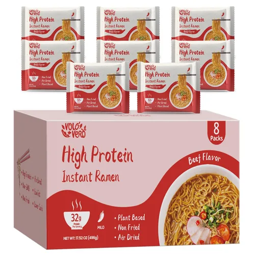 Vista 13 de VOLO VERO Ramen alto contenido en proteínas, fideos de proteína vegetal