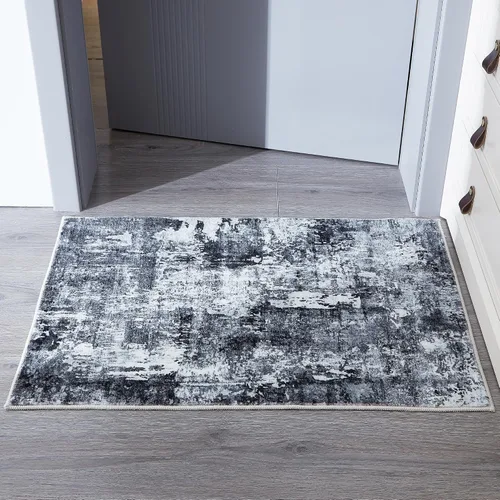 Vista 119 de Rugcomf Alfombra de Entrada de 2'x3' - Patrón Paisley, Tapete para Puerta de Entrada Interior, Floral Vintage, Lavable a Máquina, Alfombra
