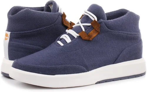 Vista 2 de Timberland TrueCloud EK+ Chukka A28H8 - Tenis de punto azul medio para hombre, talla 7 de EE. UU, Azul (Medium Blue)