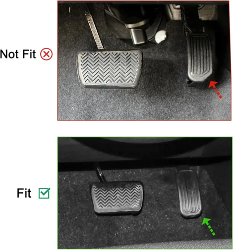 Vista 2 de CKE Compatible con Toyota Corolla 2026 2025 2024 2023 2022 2021 2020 2019 Accesorios Fundas Antideslizantes Deportivas para Pedal de Auto Freno