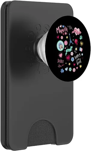 Vista 8 de Miraculous PopSockets de Mariquita Encantadora París Marinette Secret Love PopSockets intercambiables PopGrip