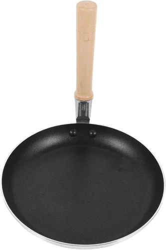 Vista 9 de Sartén de huevo antiadherente japonés Oyakodon Mini sartén para tortilla, sartén pequeña para huevos, práctica sartén de metal, mango de aislamiento
