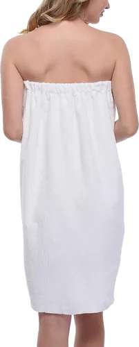 Vista 2 de Albornoz de ducha para mujer, bata de baño ultra absorbente para el cuerpo