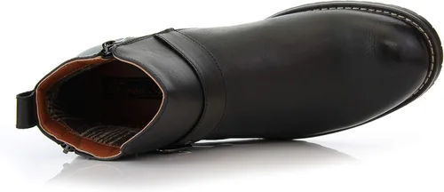 Vista 6 de Ferro Aldo Botas de motocicleta con cremallera y hebilla para hombre casual para hombre