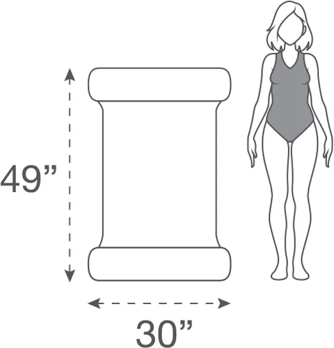 Vista 4 de Rae Dunn x CocoNut Float - Flotador de hamaca para adultos, tamaño adulto, inflable, flotador de silla de montar y silla de descanso, versátil