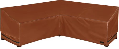 Vista 7 de NettyPro Funda impermeable para sofá modular de patio 600D de alta resistencia, para muebles de patio en forma de L, juego de salón, 83 x 104 Negro
