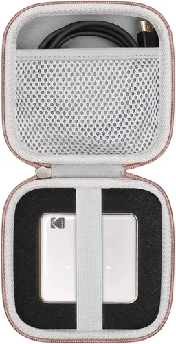 Vista 8 de khanka Estuche rígido de viaje compatible con proyector de bolsillo Kodak Luma 75, proyector de película portátil, solo funda