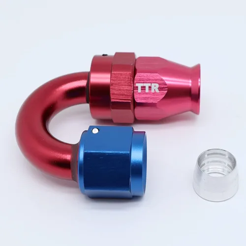Vista 7 de TT Racing AN-10 Acero inoxidable PTFE (teflón) Gas combustible etanol E85 manguera de línea de aceite de 20 pies con kit giratorio de extremo