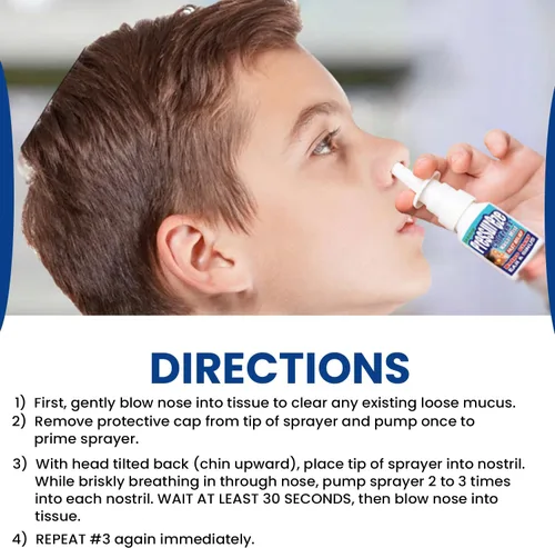 Vista 3 de Pressureze Spray nasal estéril totalmente natural sin conservantes para niños – Spray nasal de alivio rápido – para alergias y congestión sinusales