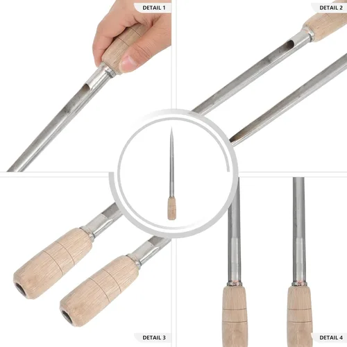 Vista 5 de Angoily Muestreador de polvo de granos de acero inoxidable: Tubo de muestreo de polvo de sonda de grano para cemento fertilizante
