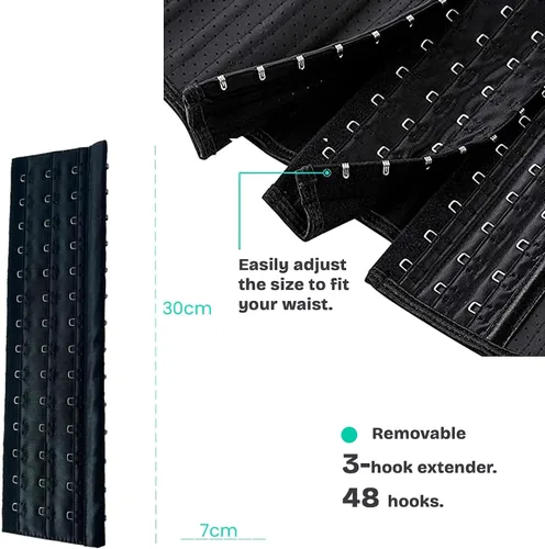 Vista 4 de Zen Zen - 25 huesos de acero de látex entrenador de cintura para mujer cintura corsé moldeador de cuerpo