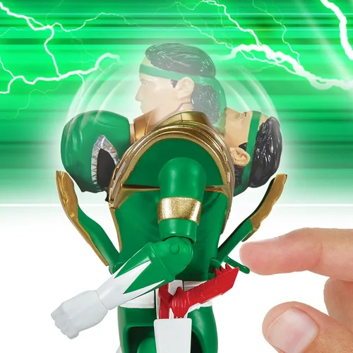 Vista 5 de Power Rangers Re-Ignition - Figura de acción de 6 pulgadas Auto Morphin, Green Ranger