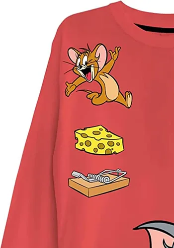 Vista 6 de Tom & Jerry - Camiseta de manga larga con dibujos animados vintage