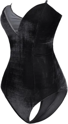Vista 3 de Disfraz de conejita de anime para mujer, traje de una pieza, con cinta para la cabeza, conjunto de catsuit de cosplay de Halloween
