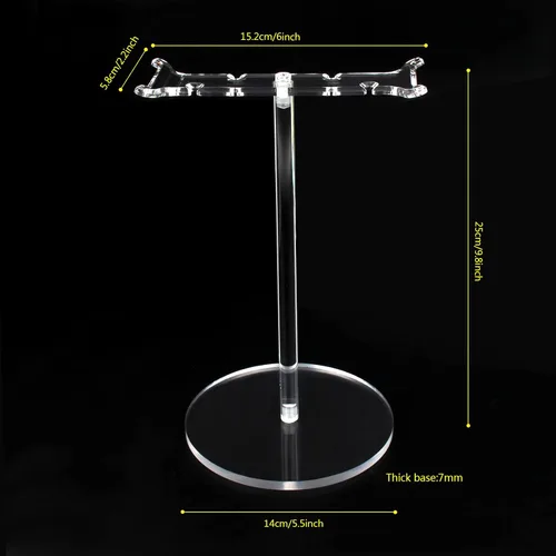 Vista 6 de Soporte universal de acrílico transparente para AirPods Max, HyperX Cloud II, Xbox One, Turtle Beach, Sennheiser, Sony, Bose, Beats pantalla