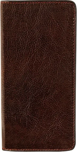 Vista 10 de Time Resistance Cartera Larga de Cuero - Cartera de Traje - Cartera de Cuero Bifold para Hombres - Cartera de Chequera - Cartera Alta para Tarjetas