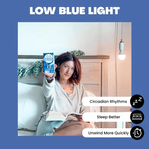 Vista 5 de Norb NorbSLEEP - Bombilla de luz azul baja para dormir, LED nocturno que aumenta la melatonina para un sueño reparador, para bebés, niños y adultos
