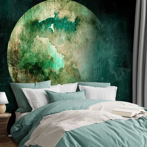 Vista 5 de artgeist Mural de pared Green Pangea de 79 x 55 pulgadas - Papel tapiz no tejido XXL de forro polar para decoración de pared, impresión fotográfica