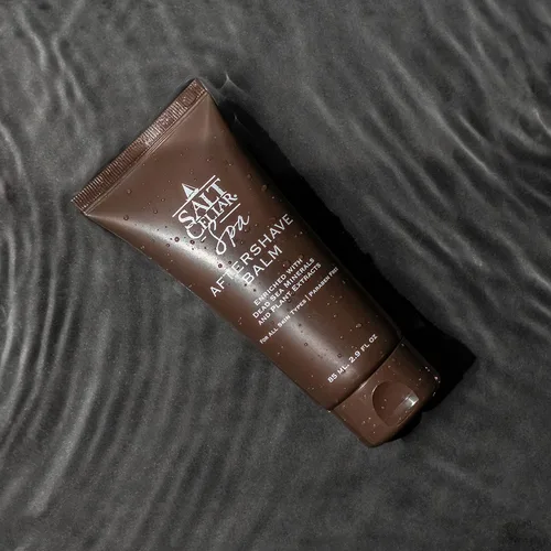 Vista 3 de Salt Cellar Juego de afeitado y después del afeitado del Mar Muerto para hombres, kit de aseo totalmente natural con minerales del mar Muerto