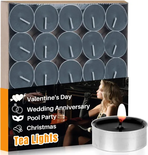 Vista 13 de Tealight Candles - Velas de té sin perfume, mini velas votivas con mecha de algodón para decorar el hogar, piscina, shabat, boda, emergencias, Blanco