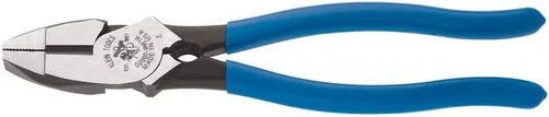 Vista 9 de Klein Tools Cortador lateral D2000-9NE Alicates Linemans Cut ACSR, tornillos, clavos, alambre duro, alicates eléctricos de 9 pulgadas