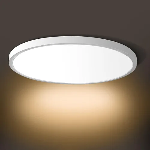 Vista 17 de inShareplus Lámpara de techo LED de 7 pulgadas, color blanco de 12 W (equivalente a 120 W) 5000 K, luces de techo blancas de montaje empotrado