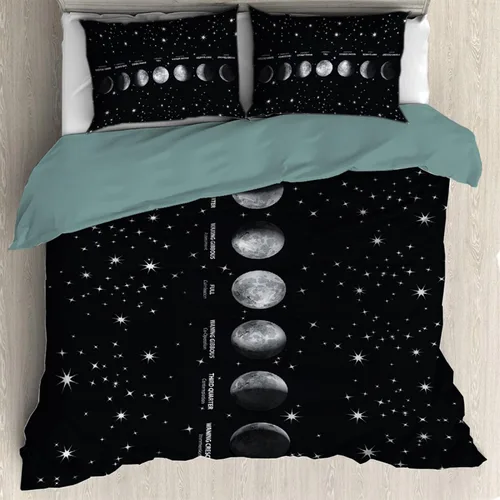 Vista 9 de Funda de edredón de 3 piezas con patrón de mal de ojo, tamaño individual de 68 x 87 pulgadas con 2 fundas de almohada, juego de funda de edredón