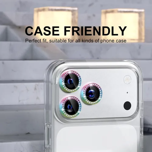 Vista 226 de Choiche Compatible para iPhone 16 Pro/iPhone 16 Pro Max Protector de Lente de Cámara, Vidrio Templado 9H Protector de Pantalla de Cubierta de Cámara