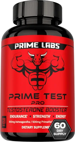 Vista 10 de Prime Labs Prime Test Pro - Suplemento de testosterona para hombres - Estimulante de testosterona, vitalidad y energía - con Ashwagandha, extracto