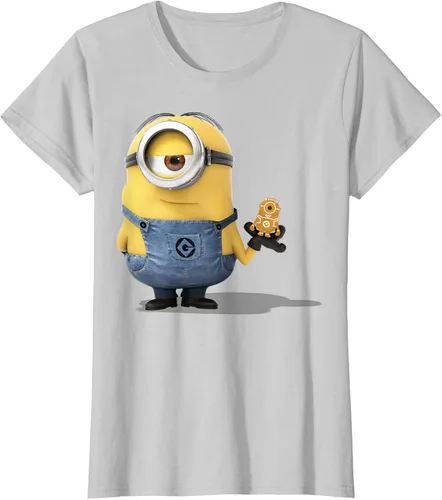 Vista 22 de Camiseta Despicable Me Minions Holding A Ginger Bread Minion Retrato Pequeña