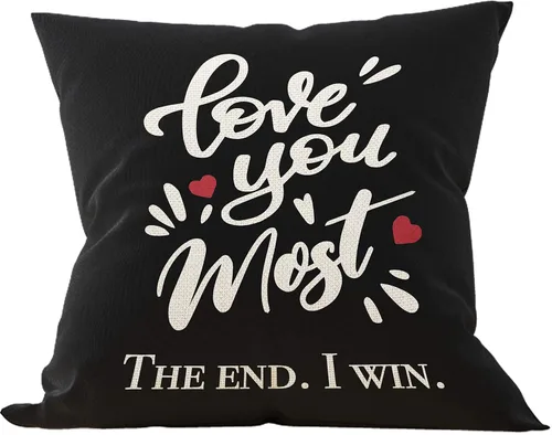Vista 6 de Mancheng-zi Regalos de boda geniales para parejas: fundas de almohada "I Love Us" (18 x 18)