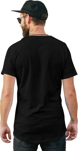 Vista 4 de Compton - Camiseta de estilo vintage, Negro