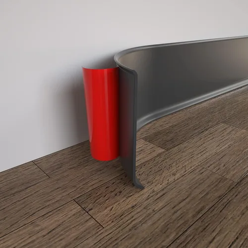 Vista 11 de COUKIU Moldura Flexible para Zócalo, 3 Pulgadas x 40 Pies Base de Pared de Vinilo Autoadhesiva Base Cove, Moldura de Base de Pared de Goma