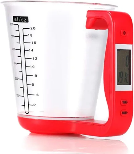 Vista 5 de Cocina Medición Taza Escala LCD Pantalla Digital para Hornear Té Pesaje Café