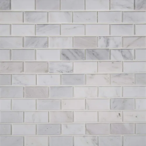 Vista 11 de MSI Azulejo de mosaico montado en malla de ladrillo de cerámica biselado blanco antiguo para salpicaduras de cocina, pared de baño, pared de acento