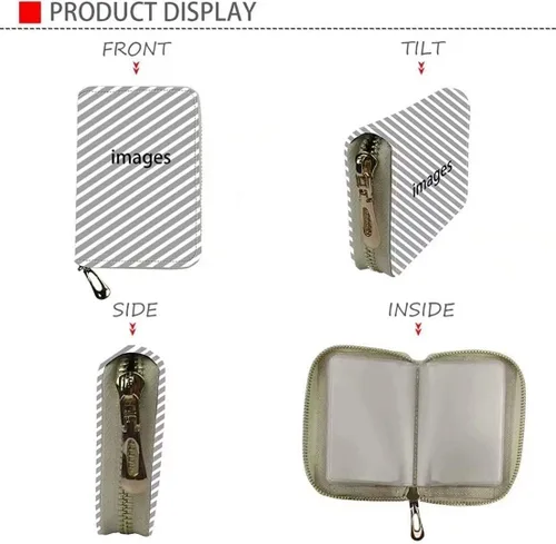 Vista 7 de Youngerbaby Retro American Flag Card Case Cartera para mujer, pequeña tarjeta de identificación, organizador de viaje, billetera de piel sintética
